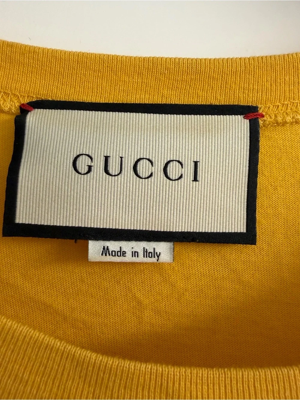 Gucci Yellow Crewneck Logo Tee